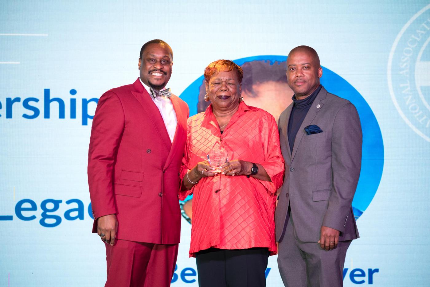 A Leadership & Legacy honoree with chapter leaders
