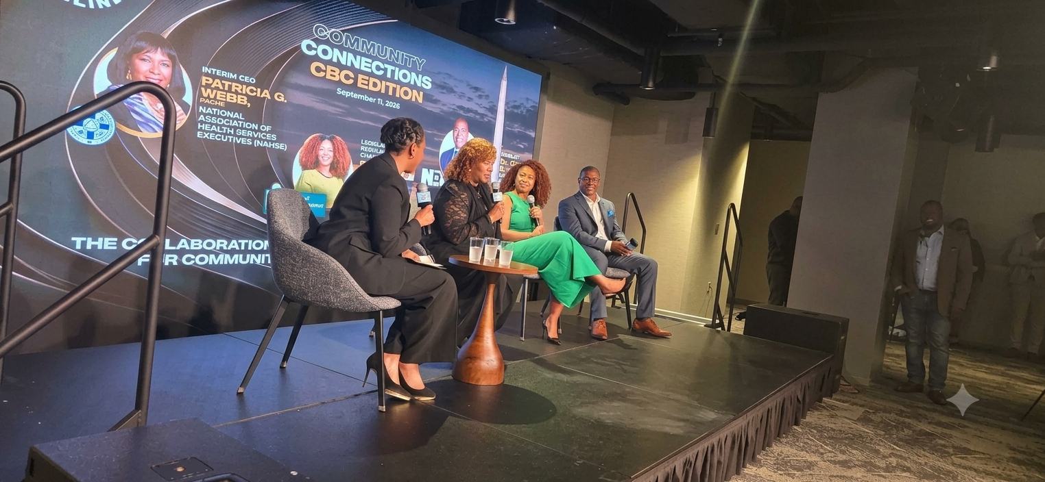 Panel discussion on stage at Community Connections: CBC Edition